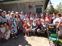 Открытие мемориальной доски журналистам и литераторам Корнилову П.Г., Краснову З.А. и Краснову П.В. 2014г.